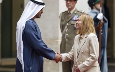 محمد بن زايد ورئيسة وزراء إيطاليا يبحثان في روما تعزيز علاقات البلدين