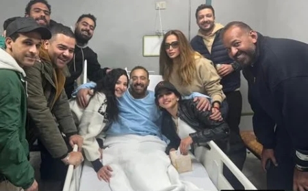 زينة وشقيقتها ياسمين تطمئنان على أحمد السقا بعد تعرضه لإصابة خطيرة أثناء تصوير «العتاولة 2»
