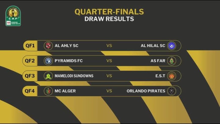 نتائج قرعة دور الـ8 من دوري أبطال إفريقيا.. صدام عربي قوي لـ الأهلي وبيراميدز