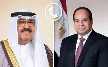 الرئيس السيسى يجري اتصالا «هاتفيا» هاما" بأمير  الكويت