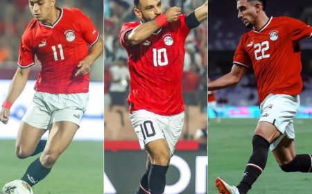 إنضمام الثلاثي المحترف صلاح ومرموش ومصطفى لمعسكر منتخب مصر استعدادًا لتصفيات المونديال