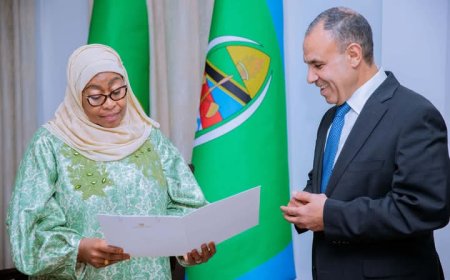 وزير الخارجية يسلم رسالة خطية من الرئيس السيسي إلى رئيسة جمهورية تنزانيا المتحدة