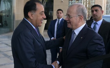 عاجل | رئيس الوزراء يستقبل نظيره الفلسطيني