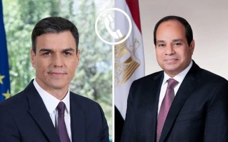 السيسي وسانشيز يبحثان تطورات غزة والعلاقات المصرية الإسبانية في اتصال هاتفي