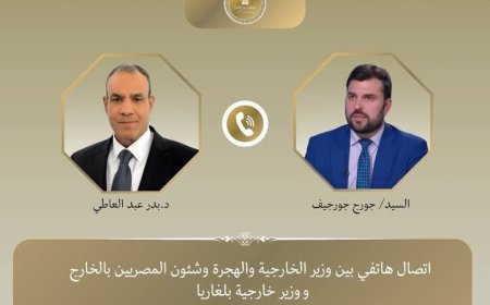 اتصال هاتفى بين وزير الخارجية والهجرة ونظيره البلغاري