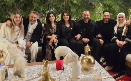 نجوم الفن يجتمعون في سحور مي عمر ومحمد سامي احتفالًا بنجاح «إش إش»