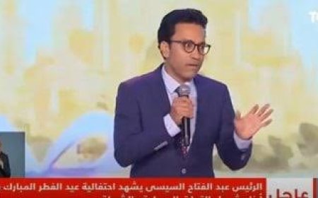 سامح حسين للرئيس السيسي في احتفالية عيد الفطر: «إحنا شعب بيحب الحياة والفرحة»
