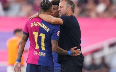 توتر بين رافينيا وشتينجين بعد تعادل برشلونة أمام ريال بيتيس بسبب قرارات الحكام