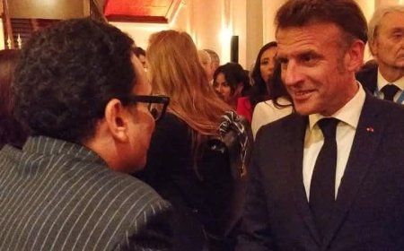 حفل السفارة الفرنسية في القاهرة يجمع نجوم الفن والرئيس ماكرون