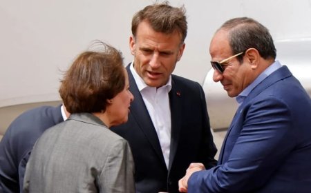 الرئيس السيسي يستقبل ماكرون في العريش لتفقد الجهود الإنسانية لدعم غزة