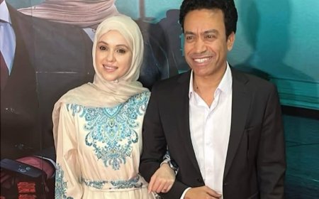 عرض خاص لفيلم «استنساخ» بحضور سامح حسين وزوجته