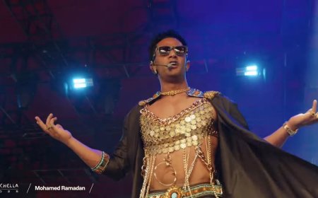 محمد رمضان لـ إسرائيل: لبسي مستوحى من الفراعنة.. هل علم مصر في أمريكا فرحكم ولا زعلتوا من الصدرية؟