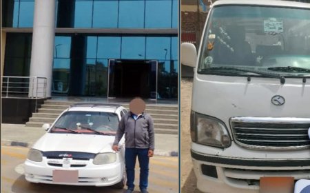 ضبط سائقي تاكسي وميكروباص في فيصل بالجيزة بعد مخالفة السير عكس الاتجاه