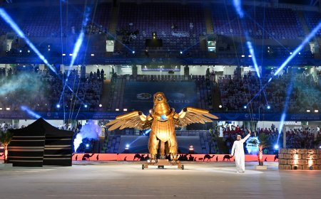 روبوت على شكل صقر و400 راقص.. تفاصيل حفل نهائي كأس المحترفين الإماراتي بتوقيع مصري مبهر