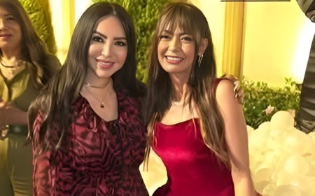 داليا مصطفى تحتفل بعيد ميلادها بفستان جريء.. وغياب شريف سلامة يعيد شائعات الانفصال