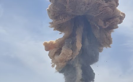 انفجار ضخم يهز ميناء رجائي بمدينة بندر عباس جنوبي إيران