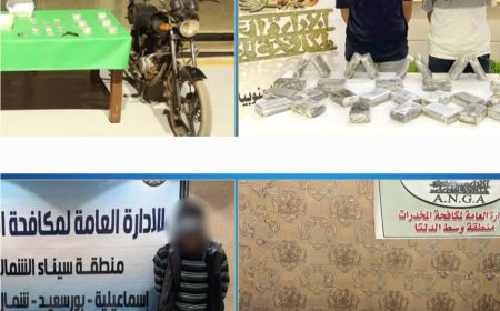 ضربات أمنية موجعة لتجار المخدرات بعد ضبط كميات ضخمة من الشابو والحشيش والهيروين في عدة محافظات