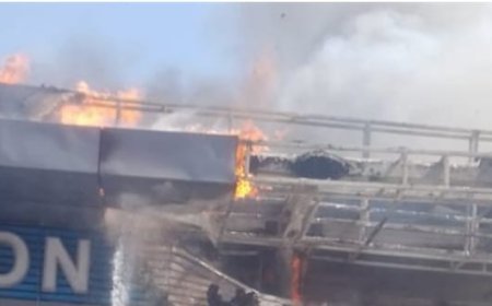 السيطرة على حريق مفاجئ في محطة الأتوبيس الترددي بالخصوص دون خسائر بشرية