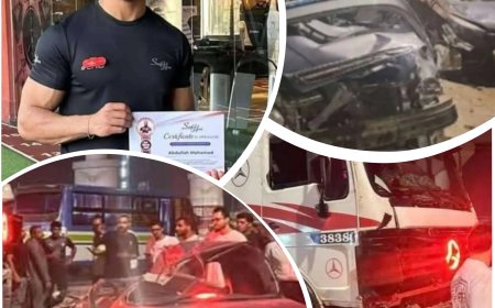 مصرع بطل مصر وأفريقيا عبد الله محمد صبحي في حادث مروع بالتجمع الخامس