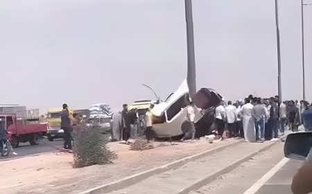 حادث مروع على طريق الفيوم بأكتوبر.. انقلاب ميكروباص يسفر عن ضحايا ومصابين