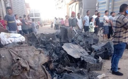 «حسيت إن البيت بيقع».. لحظات رعب في انفجار مخزن خردة يهز قرية أبو زاهر بالدقهلية