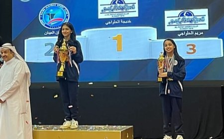 زين وشيخة العلي يتألقان في بطولة الكويت لتنس الطاولة تحت 15 عامًا