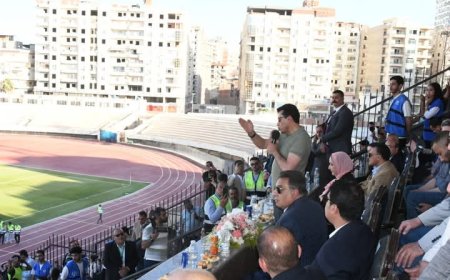 افتتاح المرحلة الأولى من تطوير استاد المنصورة وتفقد نُزل الشباب بالدقهلية
