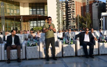 افتتاح ممشى وتراس نادي الحوار وتفقد تطوير معسكر جمصة بالدقهلية