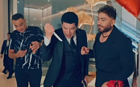 تامر حسني يحتفل بعيد ميلاد باسم سمرة على طريقته الخاصة: «ده بيقتل التورتة مش بيقطعها»