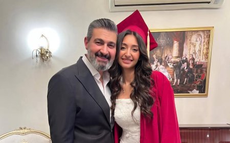 ياسر جلال يحتفل بتخرج ابنته قدرية: «فخور بيكي يا دادو»