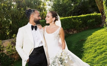 نجوم الفن والإعلام يشاركون أمينة خليل وأحمد زعتر احتفالهما بليلة العمر