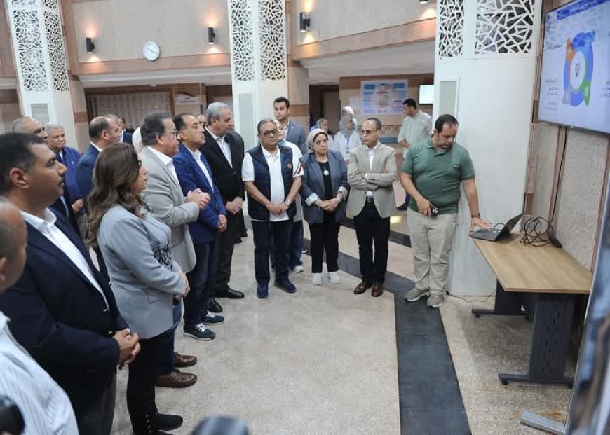 مدبولي يتابع من الغربية خطة تطوير الصحة.. ووزير الصحة يعرض مشروعات بـ11.7 مليار جنيه في 11 محافظة