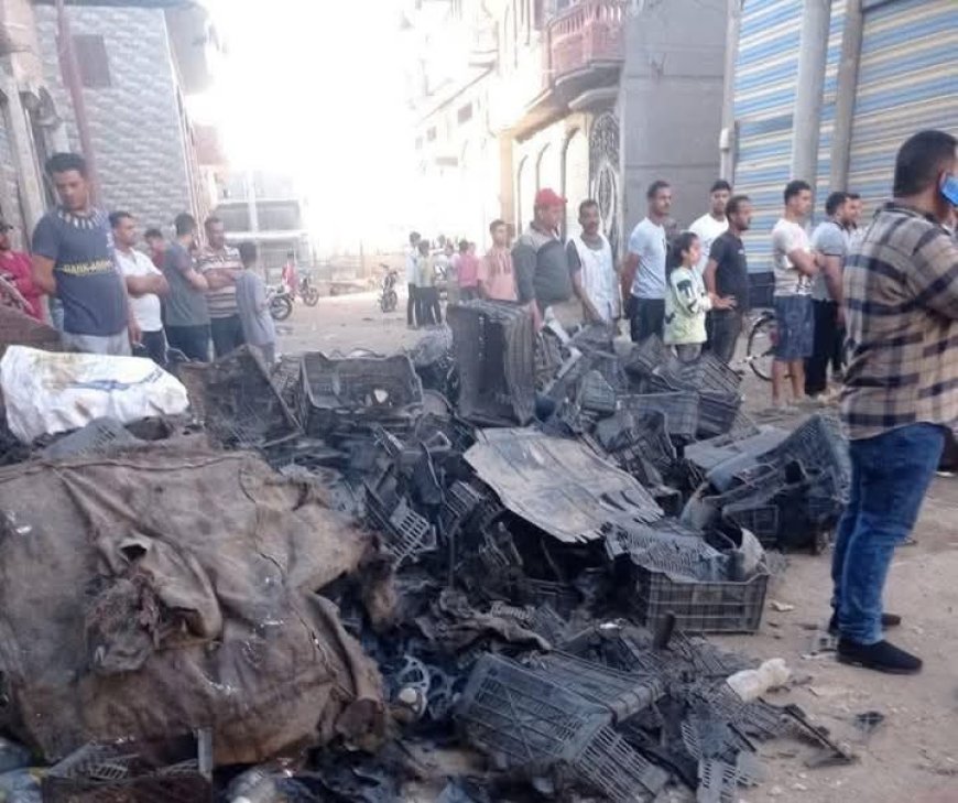 «حسيت إن البيت بيقع».. لحظات رعب في انفجار مخزن خردة يهز قرية أبو زاهر بالدقهلية