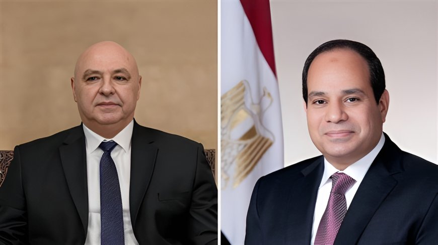 الرئيس السيسي ونظيره اللبناني: ندعم سوريا ونرفض انتهاكات إسرائيل ونؤكد على وحدة الأراضي السورية