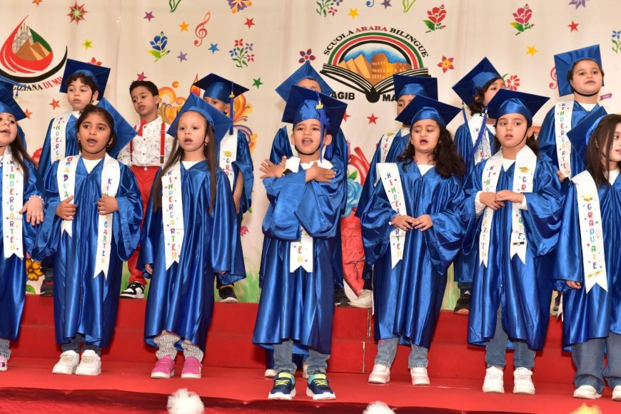 مدرسة نجيب محفوظ تضيء ميلانو في احتفالية مبهرة بنهاية العام الدراسي