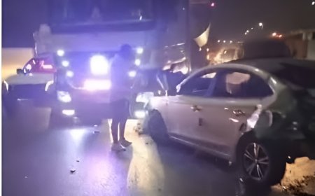 إصابة أب وزوجته وطفلين وشخصين آخرين إثر حادث مروع على الطريق الدائري اتجاه الهرم