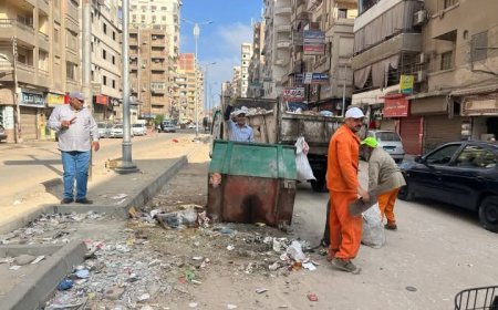 جهود مكثفة في الدقهلية.. المحافظ يتابع أعمال النظافة خلال عطلة العيد