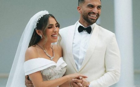 نجوم الفن والإعلام يجتمعون في حفل زفاف منة القيعي ويوسف حشيش