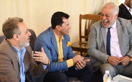 وزير الشباب والرياضة يتفقد نادي نقابة المهن التمثيلية ويؤكد: دعم الفن من أولويات الدولة