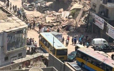 بعد حدائق القبة.. شبرا مصر على الخريطة بانهيار عقار جديد من 3 طوابق