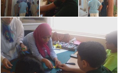 ورشة فنية بمكتبة القاهرة الكبرى تبهر الأطفال وتستقبل العائلات العربية: الفوم يصنع البهجة والمعرفة تجمع القلوب