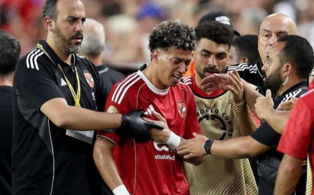 عاجل | تطورات مبشّرة في حالة إمام عاشور بعد جراحة الترقوة بأمريكا