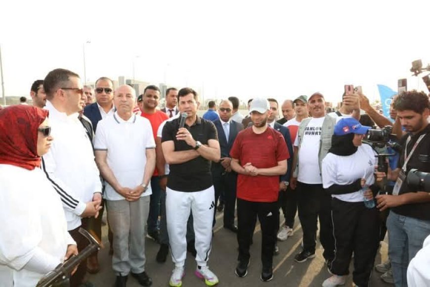 ماراثون دراجات بالعاصمة الإدارية بمشاركة 5 آلاف شاب ووزيري الأوقاف والشباب