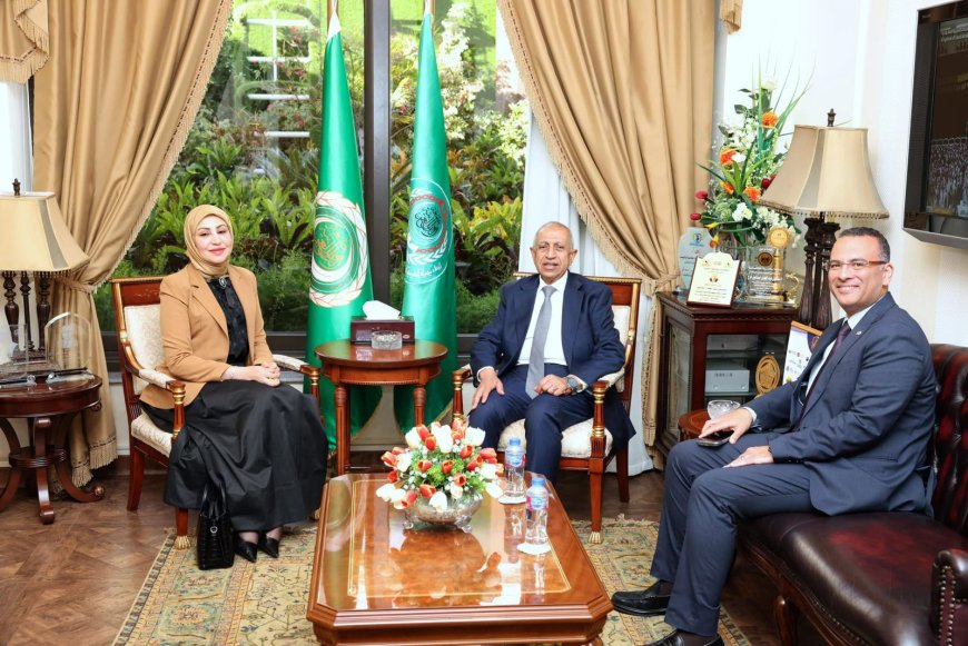 الأكاديمية العربية تفتح ذراعيها للأشقاء الليبيين: عبد الغفار يستقبل القنصل العام ياسمينة المسماري