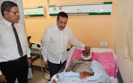 تحرك عاجل لمحافظ المنوفية إلى مستشفى الباجور لمتابعة مصابي حادث الإقليمي.. وتكليفات فورية بتعزيز الدعم الطبي