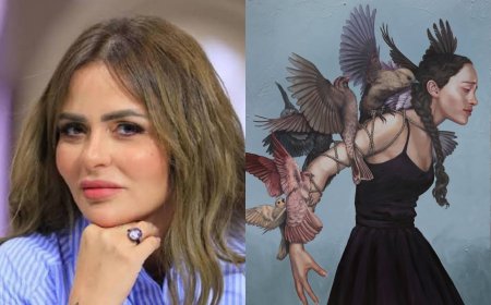 ياسمين الخطيب تشن هجومًا عنيفًا على مها الصغير بعد نسبها لوحة لفنانة دنماركية لنفسها