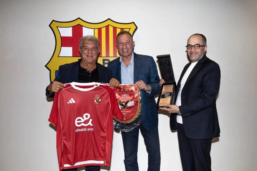 الخطيب يقترح مباراة بين الأهلي وبرشلونة في افتتاح استاد القرن الجديد