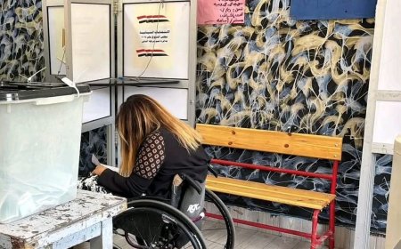 إيمان كريم تُصوّت وتُخاطب ذوي الإعاقة بأملٍ وطني