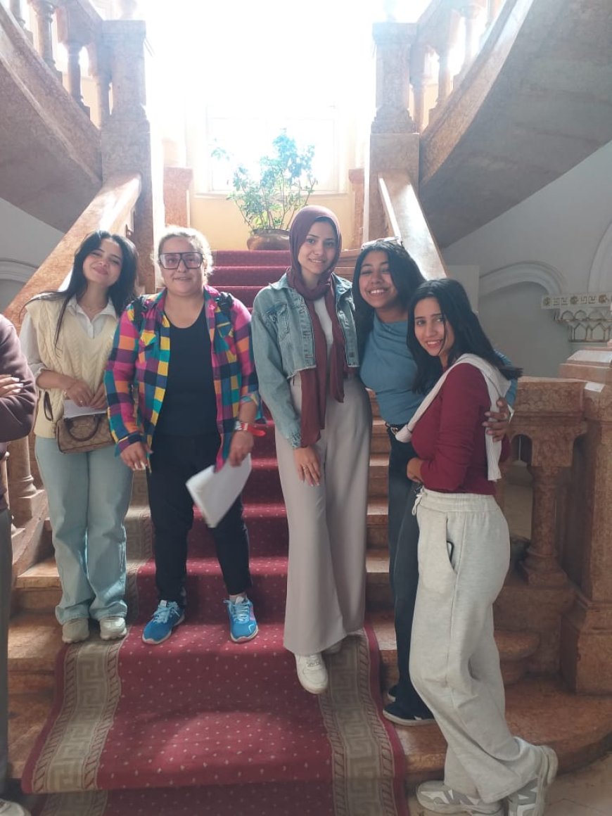 أكاديمية أخبار اليوم في زيارة تثقيفية إلى قصر الأميرة سميحة حسين كامل مكتبة القاهرة الكبرى