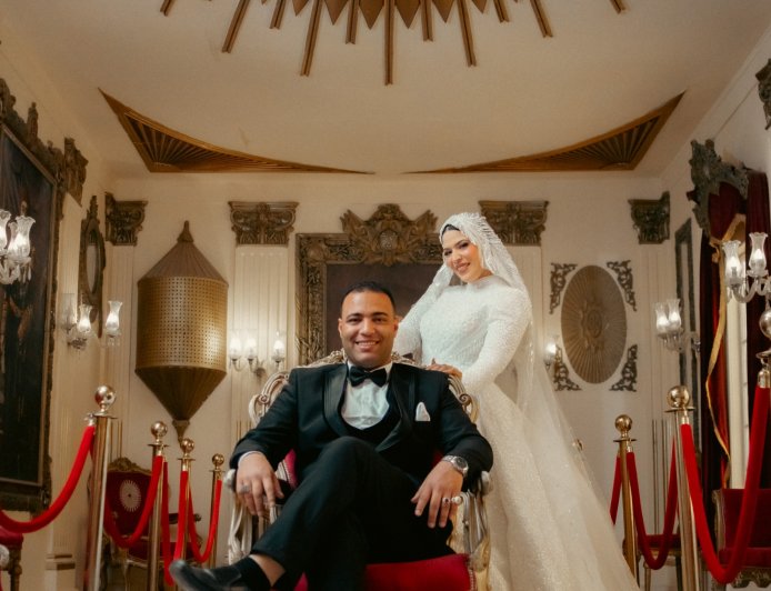 ليلة فرح تضحك فيها القلوب.. زفاف رشاد شتيوي وعبله إمام في أبهى صورة للسعادة